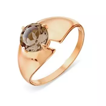 Кольцо с раухтопазом Линии Любви