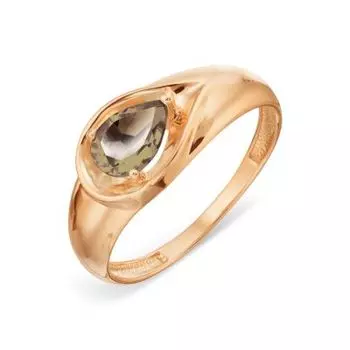 Кольцо с раухтопазом Линии Любви