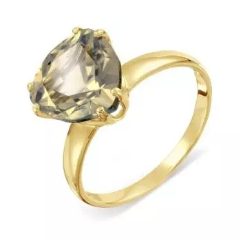 Кольцо с раухтопазом Линии Любви