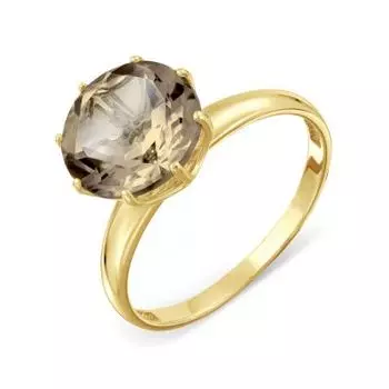 Кольцо с раухтопазом Линии Любви