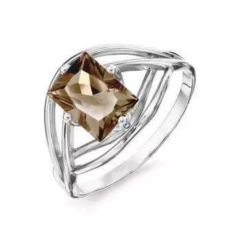 Кольцо с раухтопазом Линии Любви