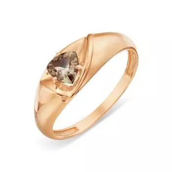 Кольцо с раухтопазом Линии Любви