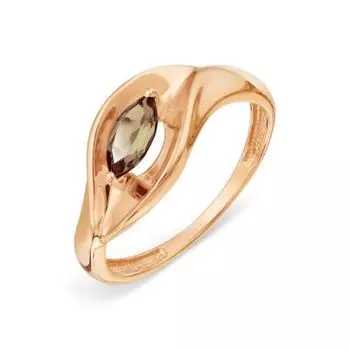 Кольцо с раухтопазом Линии Любви