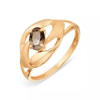 Кольцо с раухтопазом Линии Любви