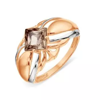 Кольцо с раухтопазом Линии Любви