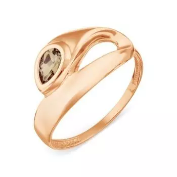 Кольцо с раухтопазом Линии Любви