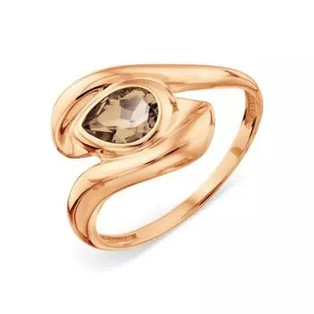 Кольцо с раухтопазом Линии Любви