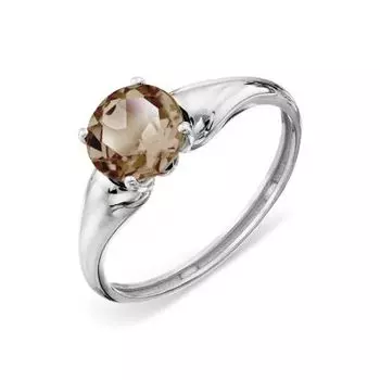 Кольцо с раухтопазом Линии Любви