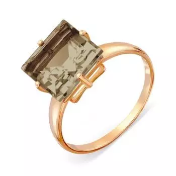 Кольцо с раухтопазом Линии Любви