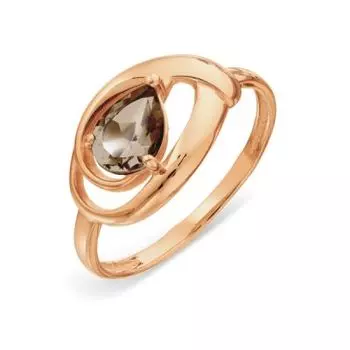 Кольцо с раухтопазом Линии Любви