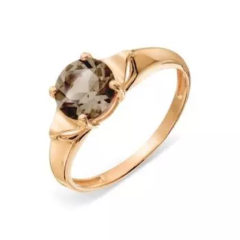 Кольцо с раухтопазом Линии Любви