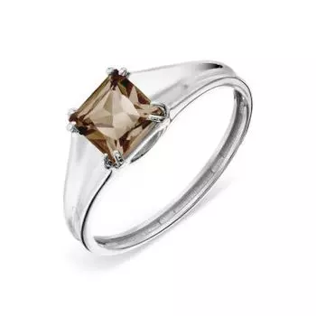 Кольцо с раухтопазом Линии Любви