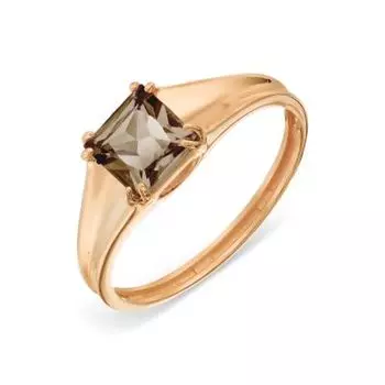 Кольцо с раухтопазом Линии Любви