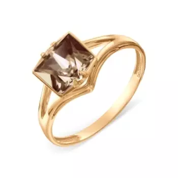 Кольцо с раухтопазом Линии Любви