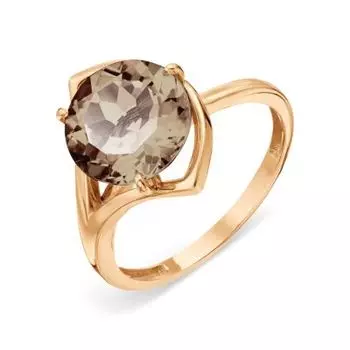 Кольцо с раухтопазом Линии Любви