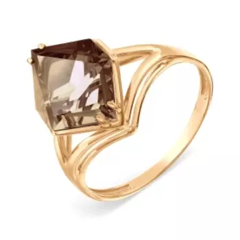 Кольцо с раухтопазом Линии Любви