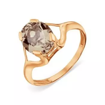 Кольцо с раухтопазом Линии Любви