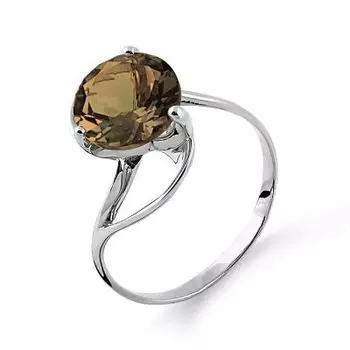 Кольцо с раухтопазом Линии Любви