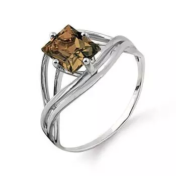 Кольцо с раухтопазом Линии Любви