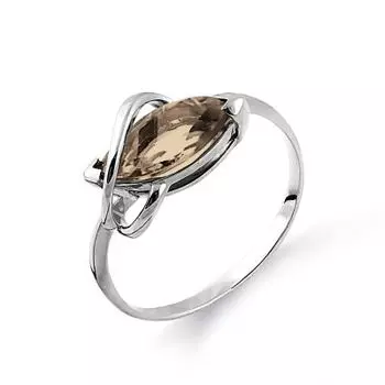 Кольцо с раухтопазом Линии Любви