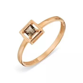 Кольцо с раухтопазом Линии Любви