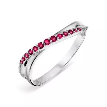 Кольцо с рубинами Линии Любви