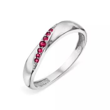 Кольцо с рубинами Линии Любви