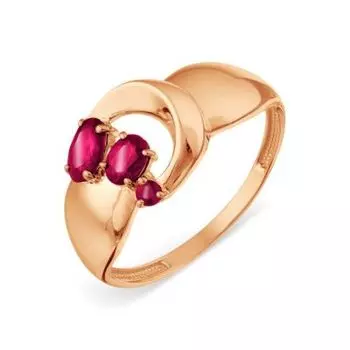 Кольцо с рубинами Линии Любви