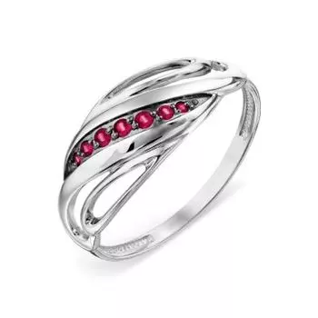 Кольцо с рубинами Линии Любви