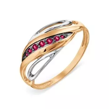 Кольцо с рубинами Линии Любви