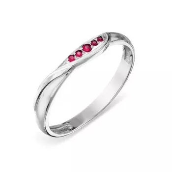 Кольцо с рубинами Линии Любви