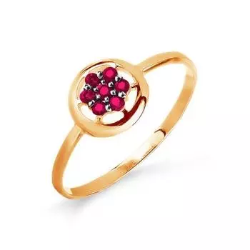 Кольцо с рубинами Линии Любви