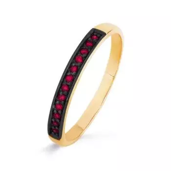 Кольцо с рубинами Линии Любви