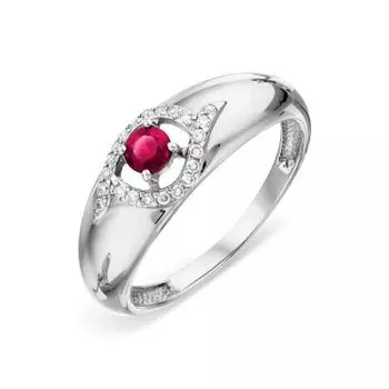 Кольцо с рубином и бриллиантами Линии Любви