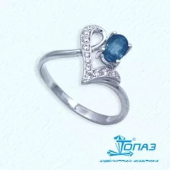 Кольцо с рубином и бриллиантами Линии Любви