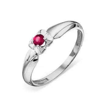 Кольцо с рубином Линии Любви