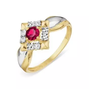 Кольцо с рубином Линии Любви