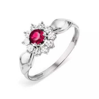Кольцо с рубином Линии Любви