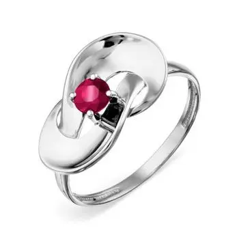 Кольцо с рубином Линии Любви