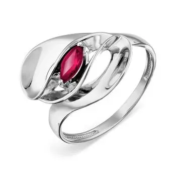 Кольцо с рубином Линии Любви