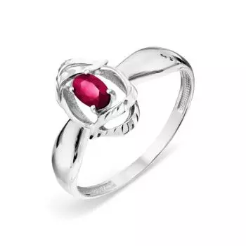 Кольцо с рубином Линии Любви