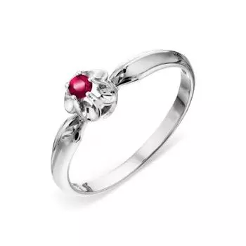 Кольцо с рубином Линии Любви