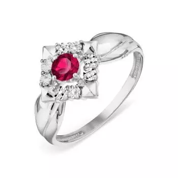 Кольцо с рубином Линии Любви
