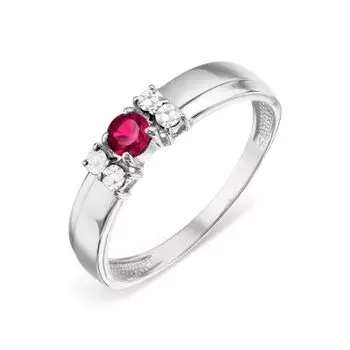 Кольцо с рубином Линии Любви