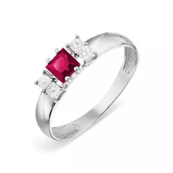 Кольцо с рубином Линии Любви