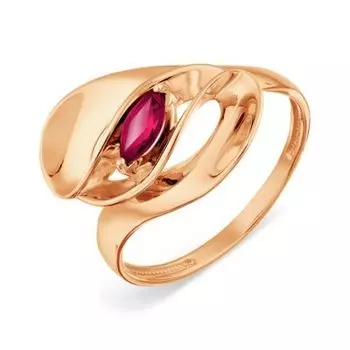 Кольцо с рубином Линии Любви