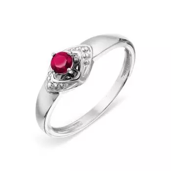 Кольцо с рубином Линии Любви