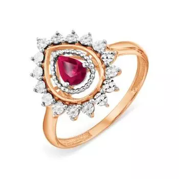 Кольцо с рубином Линии Любви