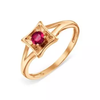 Кольцо с рубином Линии Любви