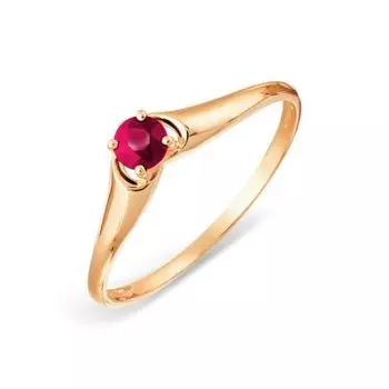 Кольцо с рубином Линии Любви
